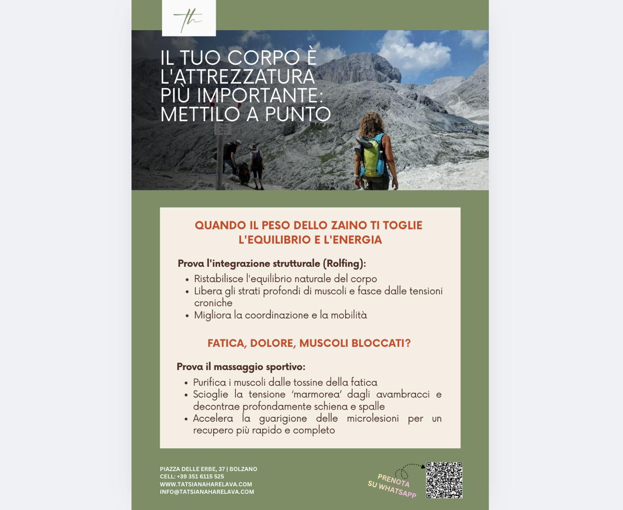 Promotional Flyer Design — Bodywork & Sports Massage