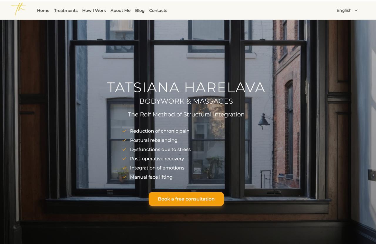 Website & SEO Content for an International Bodywork Practice