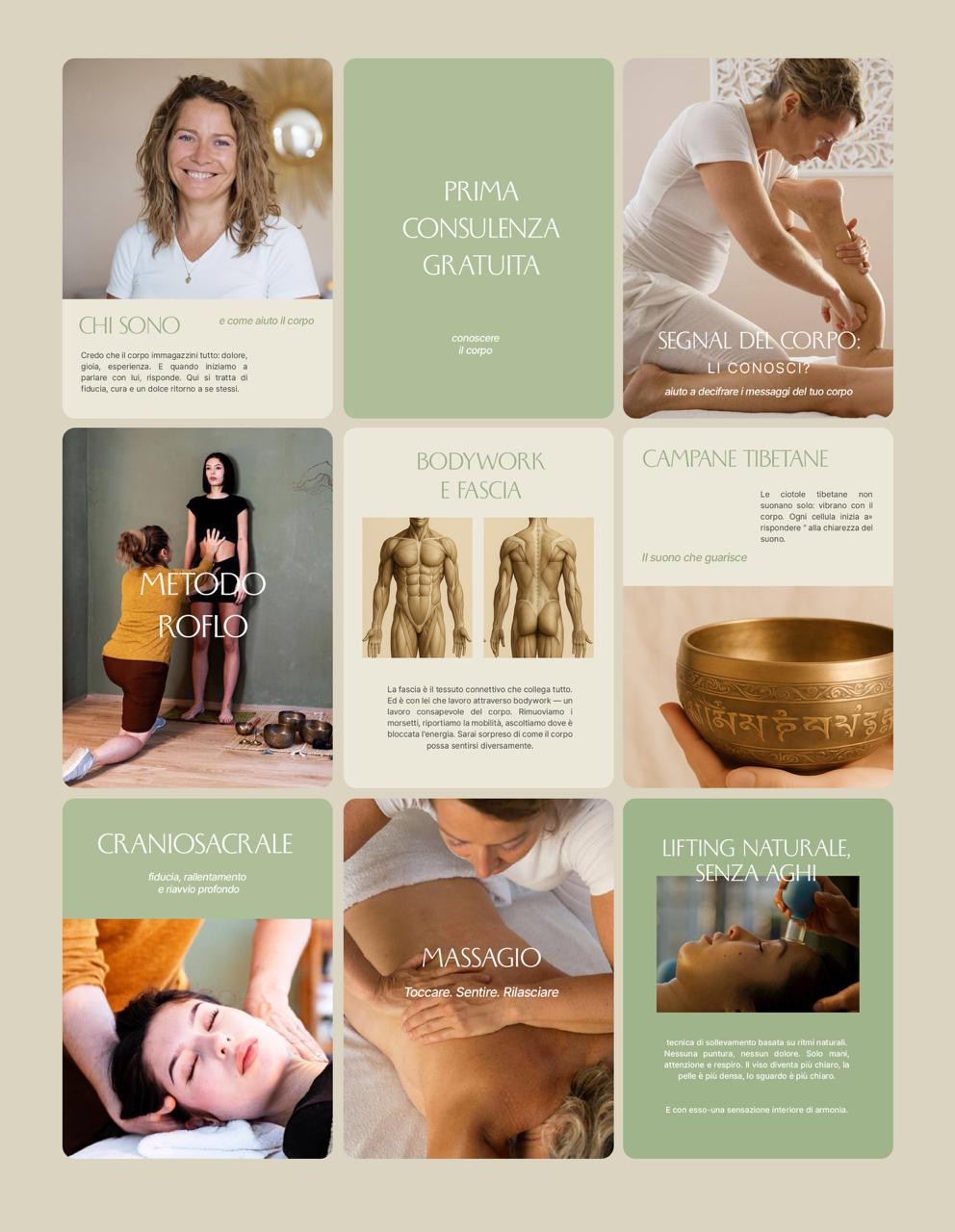 Treatments page grid — bodywork methods